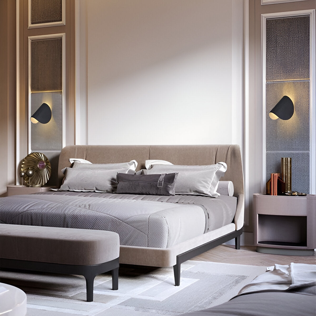 Hjemix | Twist Vegglampe - Rotérbar Metall Vegglampe - Kurve Veggsconce