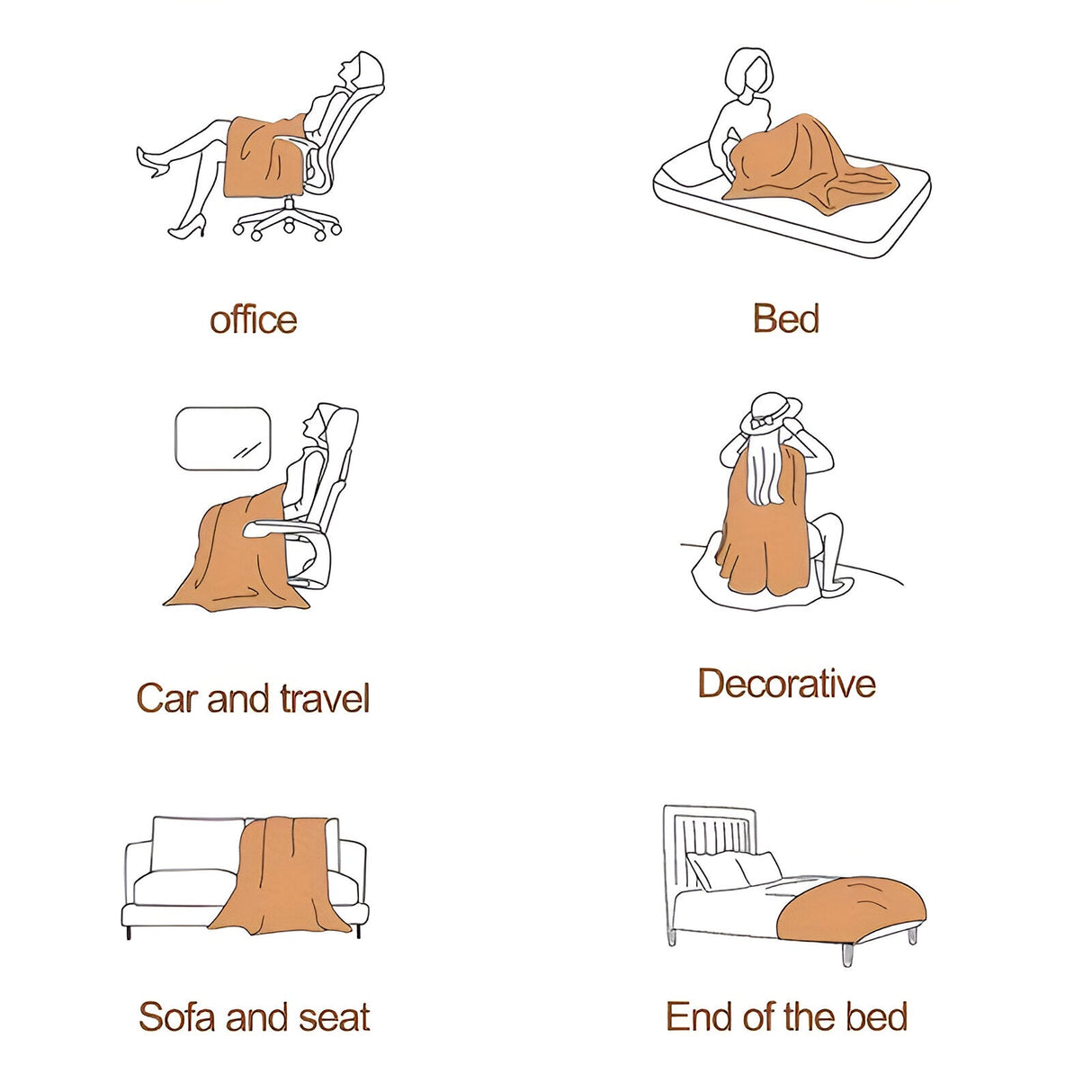 Hjemix | EliteWave Plaid - Ultrafluffy strukturert koralfleece teppe