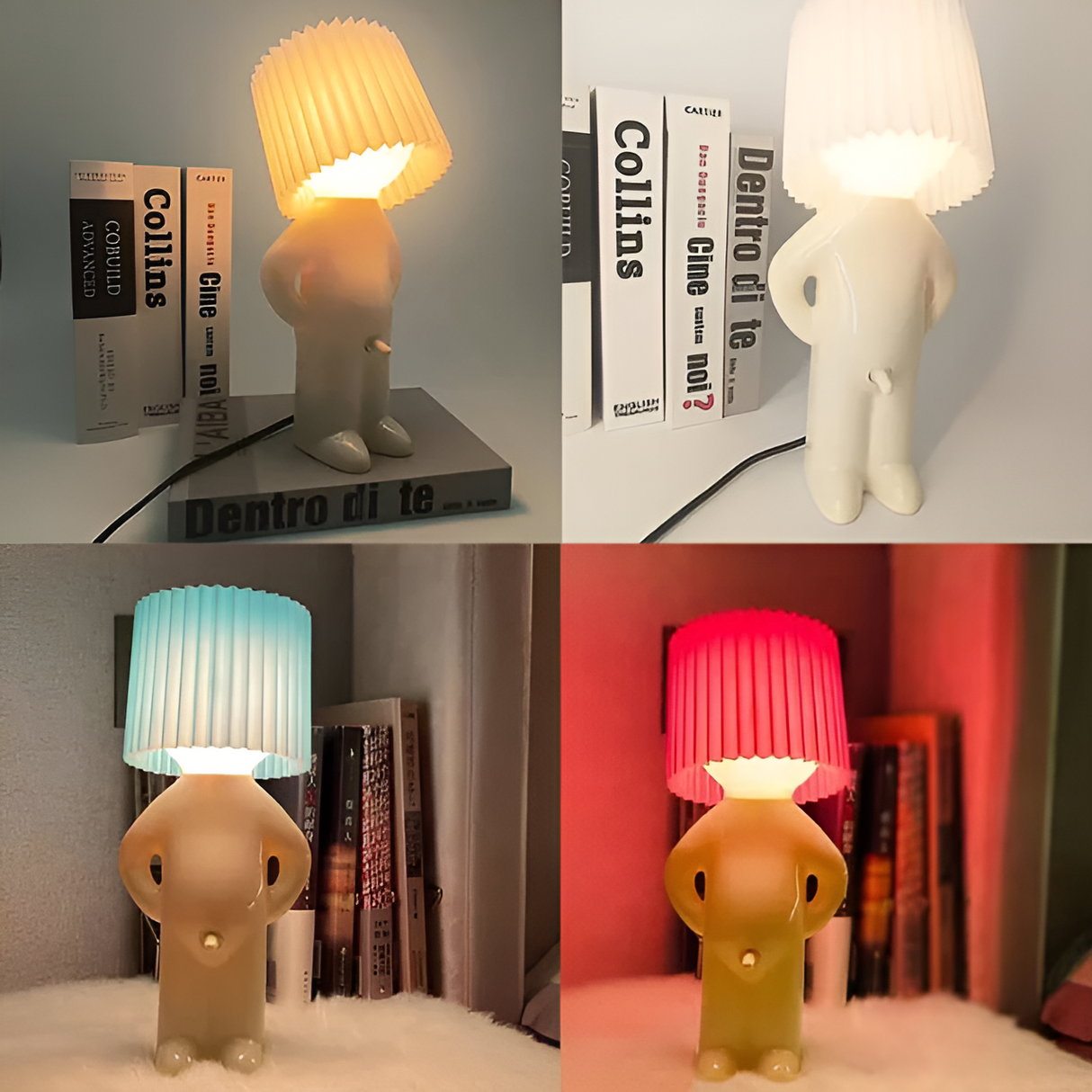 Hjemix | Bordlampe - Kreativ liten Shy Boy LED lampe