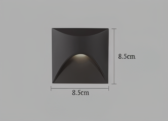 Hjemix | LuminiPath - Vanntett IP65 Vegglampe - Innendørs og Utendørs Vegglampe - Bevegelsessensor Vegglampe LED