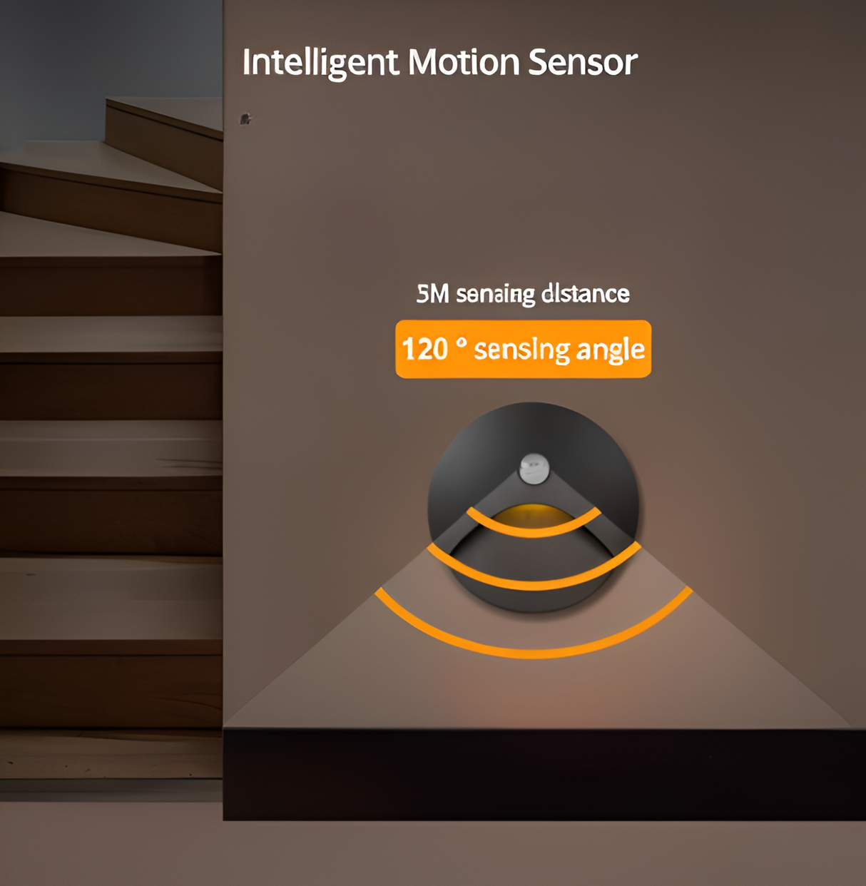 Hjemix | LuminiPath - Vanntett IP65 Vegglampe - Innendørs og Utendørs Vegglampe - Bevegelsessensor Vegglampe LED