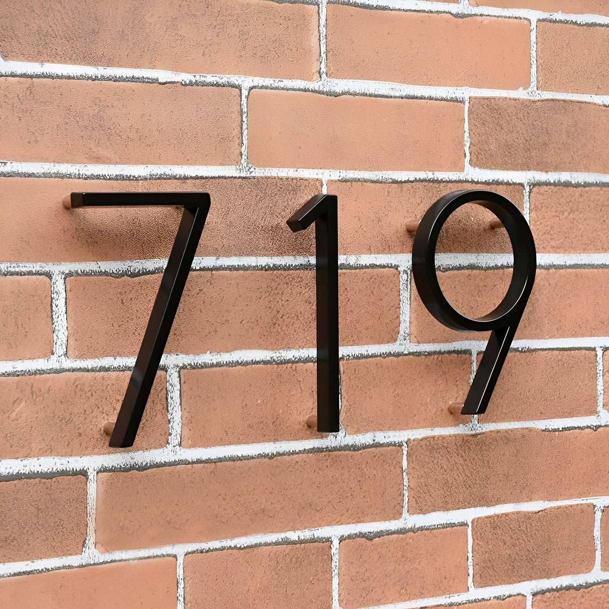 Hjemix | Svart Full House Number - Husnummer Moderne - Husnummer Skilt