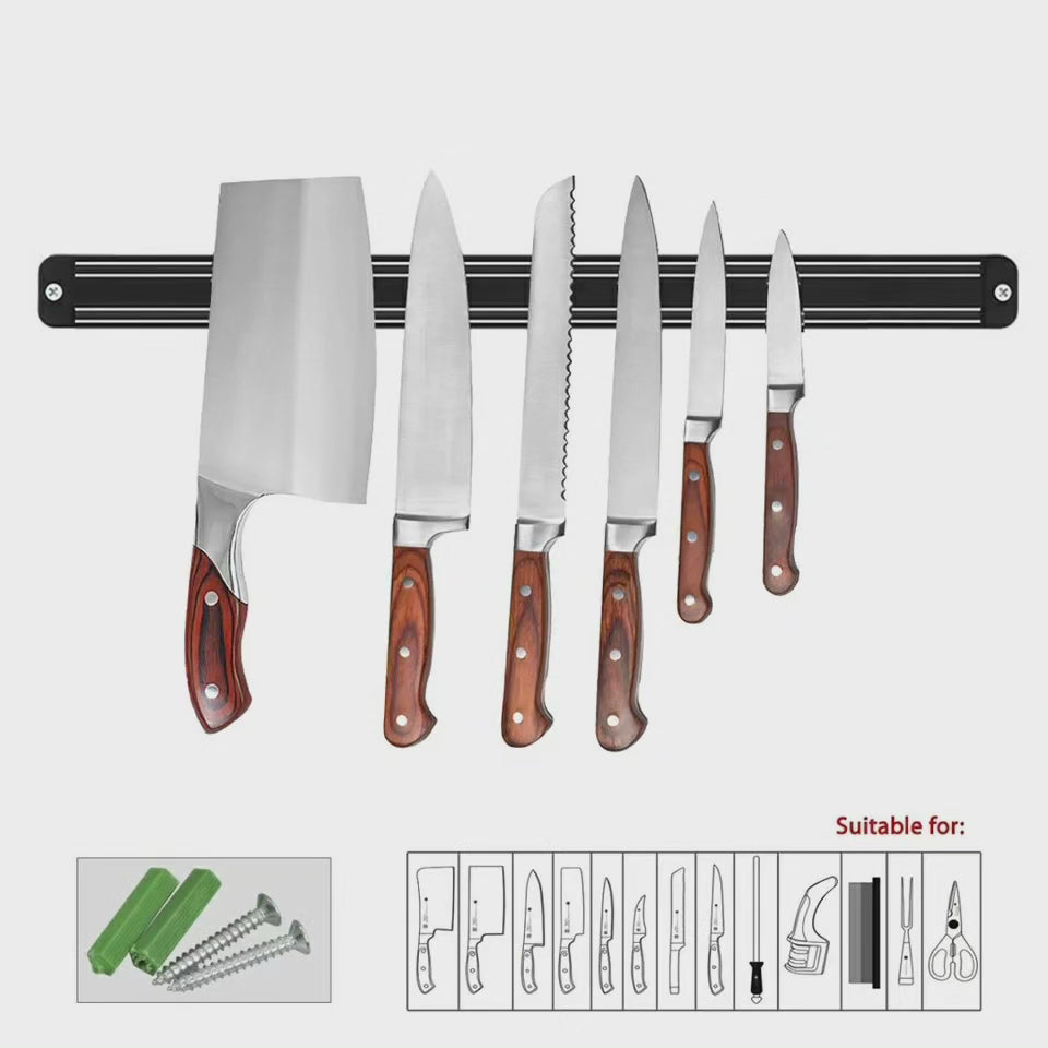 Hjemix | 50cm Kjøkken Magnet Knivholder/Knivhylle