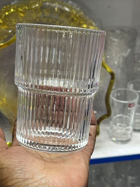Hjemix | 6Pc ribbet glass