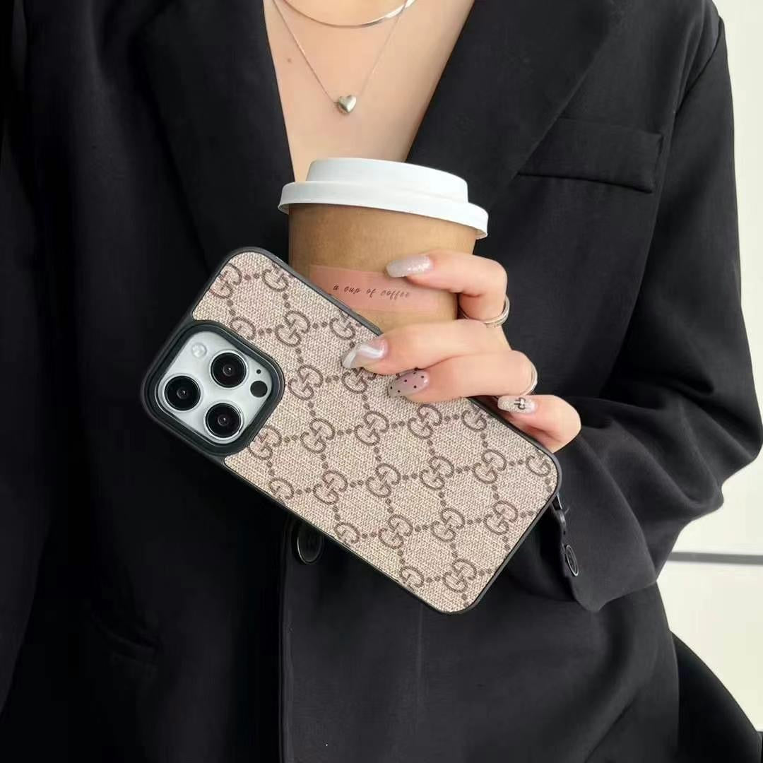 Hjemix | Luksuriøs merkevare designer lærveske for iPhone