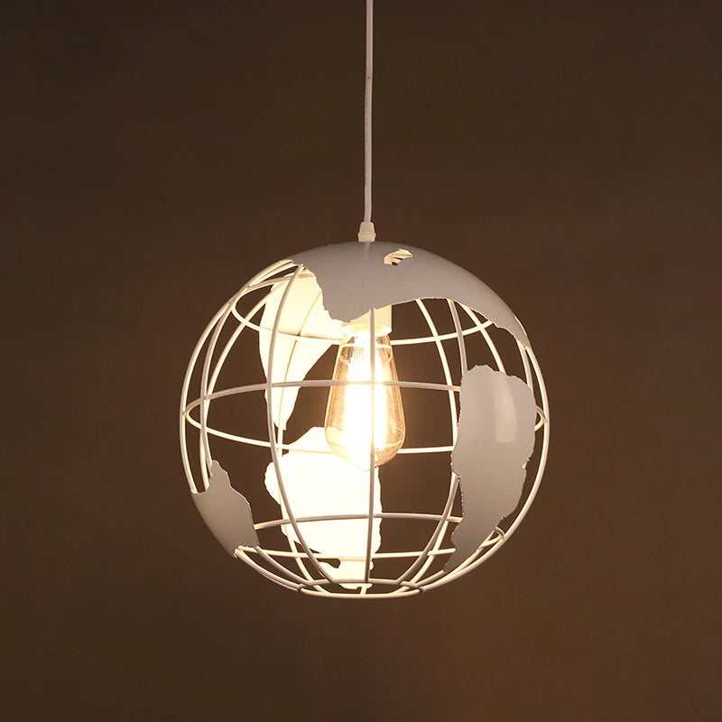 Hjemix | Industriell Vintage Jern Globe Pendellampe