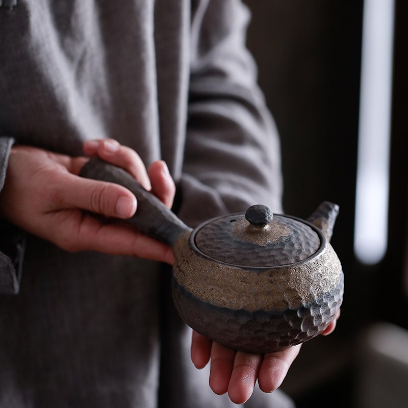 Hjemix | Japansk keramisk Kyusu tekande Kinesisk Kung Fu tekande drikkeutstyr 200ml