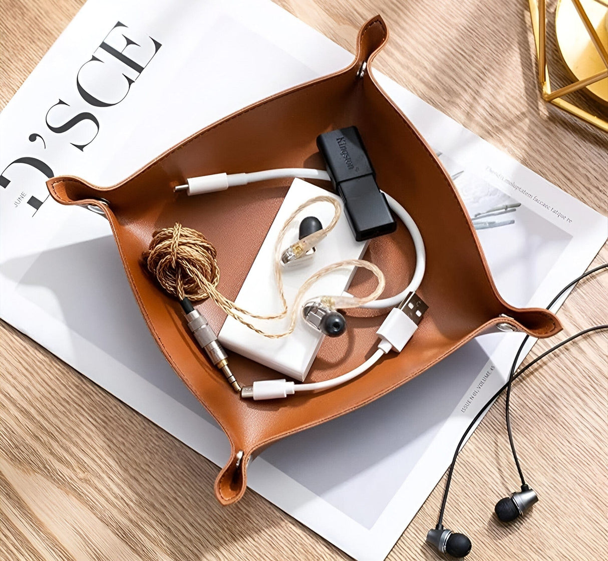 Hjemix | Lærbrett oppbevaringsboks