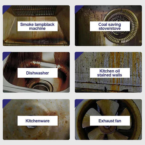 Hjemix | Kjøkken avfettingsrens Midlertidig olje forurensning pulver