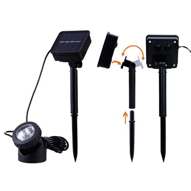 Hjemix | Two Heads LED Utendørs Vanntett Solunderlampe Flomlys