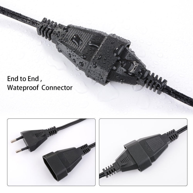 Hjemix | G40-EU-25 G40 7.6m 175W E12 IP44 vanntett Retro Filament lyspærer lyskjede, 25 lyspærer LED dekorativ lampe for hage, bygg, bar, fest, bryllup, AC 220V, EU plugg (Varm Hvit)