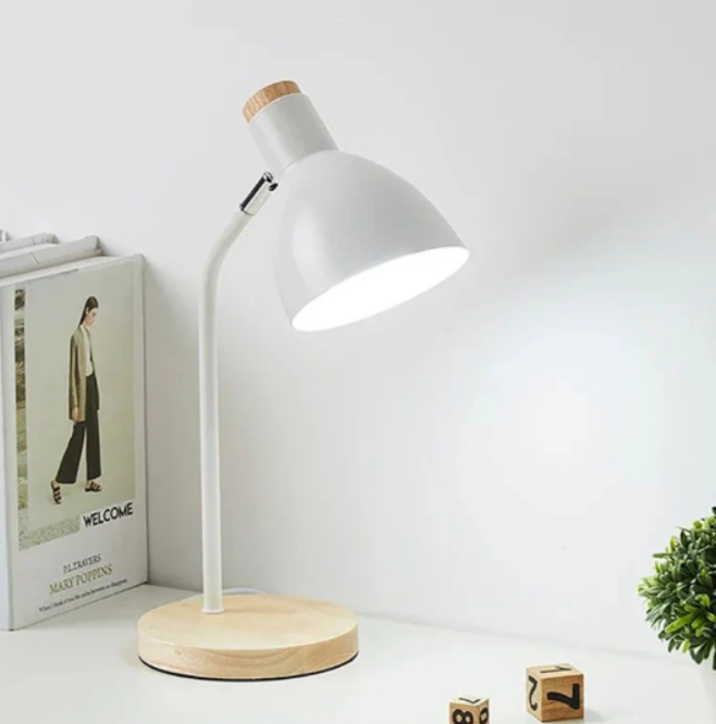 Hjemix | å sette på i tre og farget metall - Designbelysning for kontor og interiør