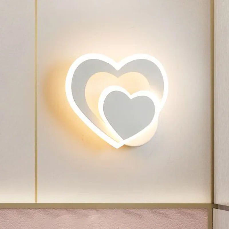 Hjemix | Hjerte Vegglampe | Romantisk Design | Enkel Installasjon - AtmosLove