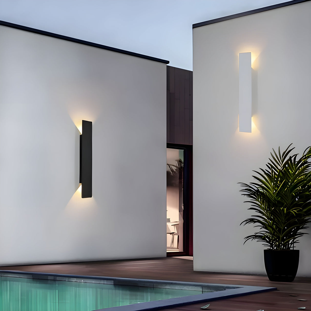 Hjemix | Light - Moderne værbestandig LED-vegglampe laget av aluminium for utendørs bruk