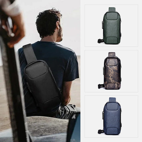 Hjemix | Menns Tyverisikker Messenger Bag
