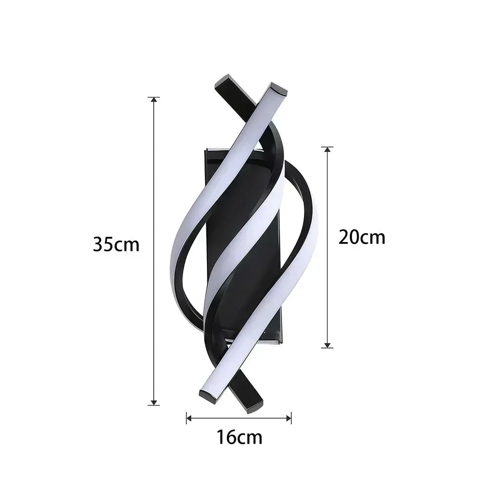 Hjemix | Spiralformet vegglampe