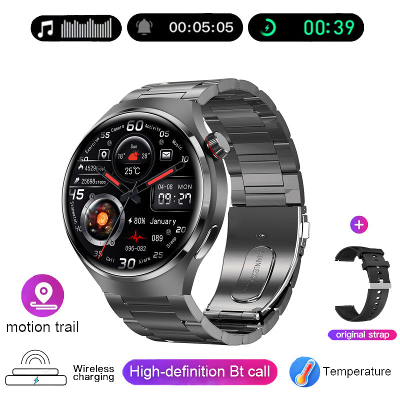Hjemix | Gt4 Pro Smartwatch For Menn: Ip68 Nfc Gps Tracker, Amoled 360*360 Hd-Skjerm, Hjertefrekvens, Bluetooth-Samtale Begrenset Utgave