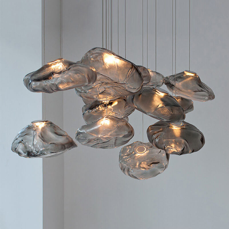 Hjemix | CloudNova Glass Pendant Light | Modern Design | Unique Cloud Look | Ambient Lighting