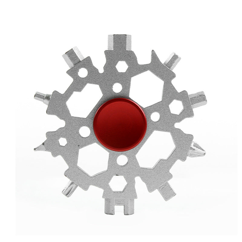 Hjemix | Snøfnugg Multifunksjonell Fingertipp Gyroskop Skiftenøkkel Verktøy Leke