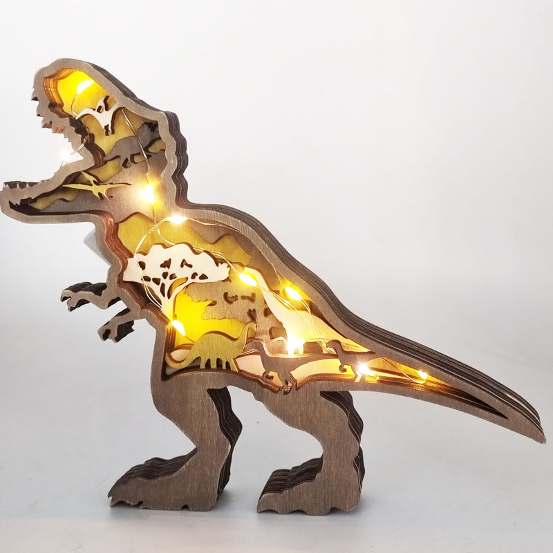 Hjemix | 3D Kreativ Tre Dyre Snitting Håndverksgave