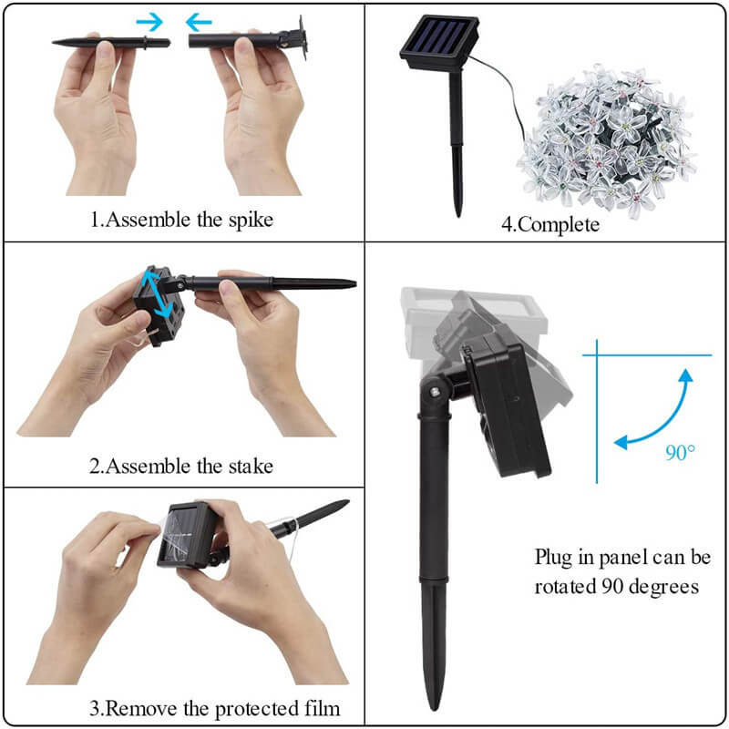 Hjemix | Solfylte Lyskuler Marokanske Kuler Fargerike LED Julelys Jernkuler Dekorasjon Utendørs Lyskjetting