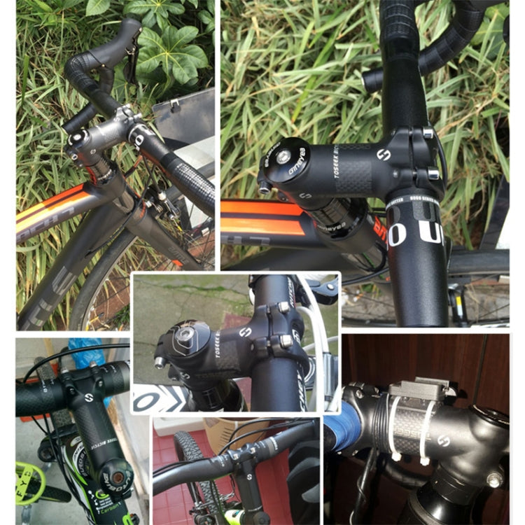 Hjemix | TOSEEK Gate-Fjellsykkel Ultra-lett Stem Riser Tap, Størrelse: 6 Grader, 80mm (Matt)