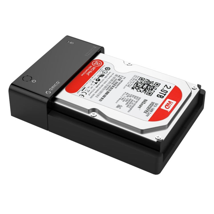 Hjemix | ORICO 6518US3 USB 3.0 Type-B 2.5 / 3.5 Tommers Verktøyløs HDD Dockingstasjon Ekstern Lagringskabinett Harddiskboks (Svart)