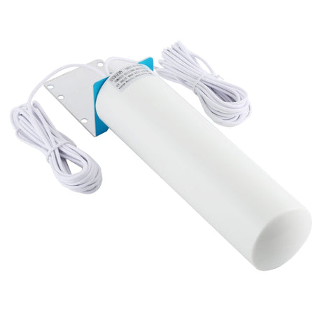 Hjemix | 4G LTE WiFi 12DBi Omni Utendørs Antenne med CRC9 hann (Hvit)