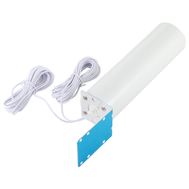 Hjemix | 4G LTE WiFi 12DBi Omni Utendørs Antenne med CRC9 hann (Hvit)