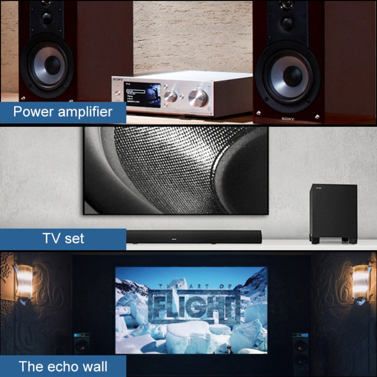 Hjemix | EMK 1 Inngang 3 Utgang Digital Optisk Lyd SPDIF Toslink Splitter Adapter (Sølvgrå)