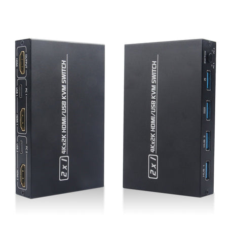 Hjemix | AM-KVM201CL 2x1 4Kx2K HDMI / USB / KVM-bryter