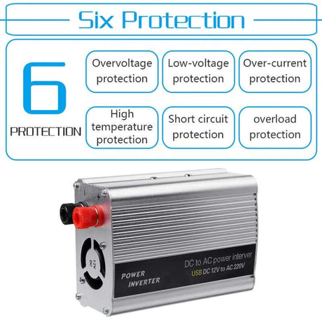 Hjemix | inverter 12V til 220V 500W