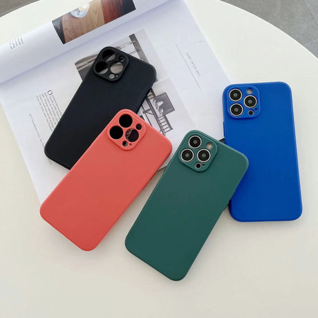 Hjemix | Pastell solid farge silikon iPhone-deksel