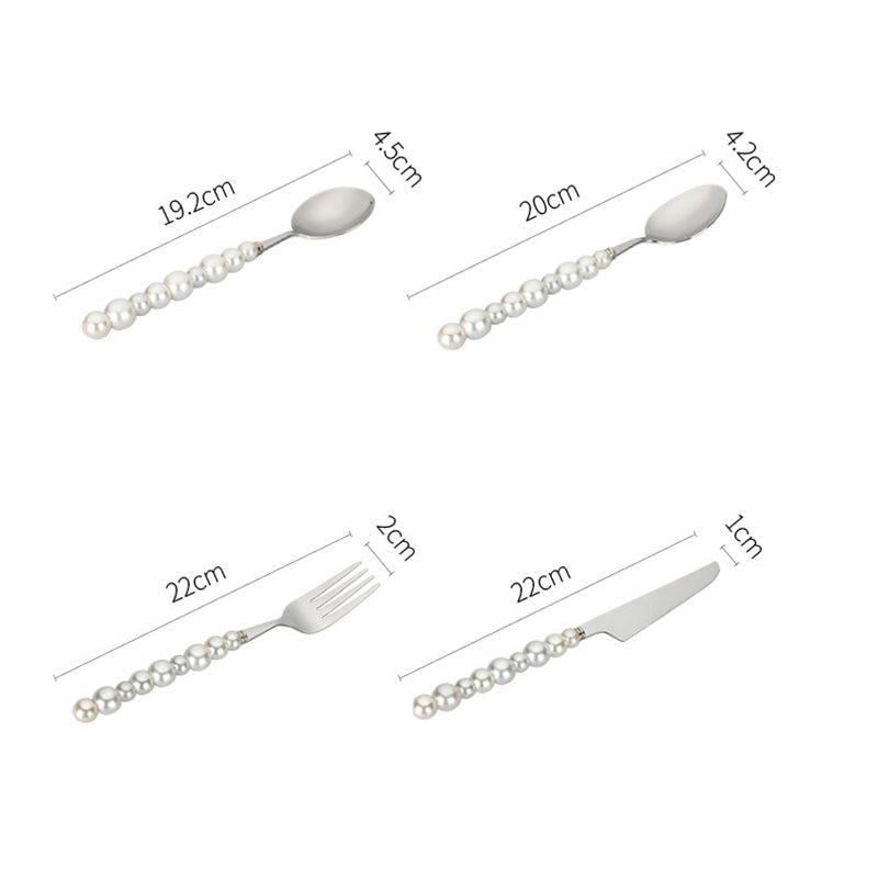Hjemix | Pearl grip bestikk 4 deler sett