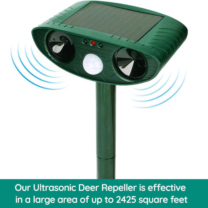Hjemix | Raccoon Outdoor Ultrasonic Repeller - Solcelled Ultrasonic Dyre- og Skadedyrkontroll - Bli kvitt vaskebjørner innen 48 timer