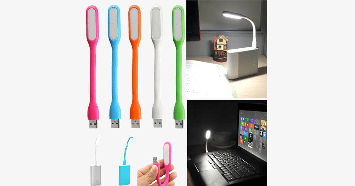 Hjemix | LED USB Bærbar Lommelykt – Lynfarger rundt deg!
