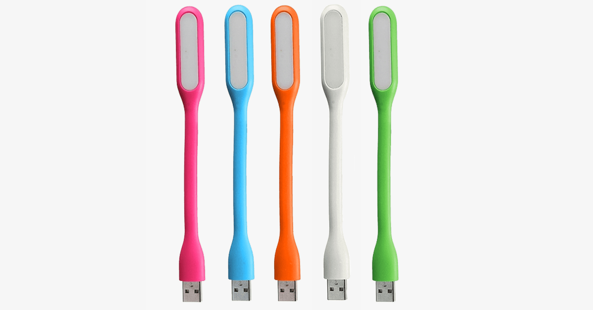 Hjemix | LED USB Bærbar Lommelykt – Lynfarger rundt deg!