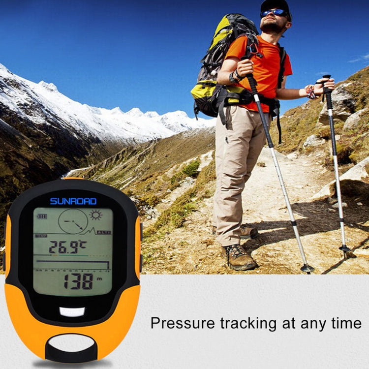Hjemix | SUNROAD Multi-Funksjon LCD Digital Høyde med Kompass & Barometer & Termometer & Hygrometer & Værmelding & LED Lommelykt og Klokke