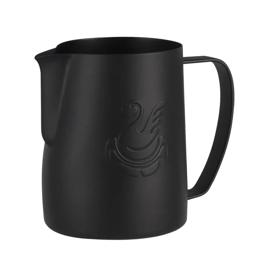 Hjemix | 600ml rustfritt stål kaffekanne melkeskummer kopp kremfremstiller espresso latte kunst verktøy elegant svane