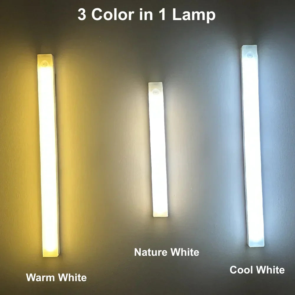 Hjemix | Bevegelsessensor LED nattlys USB-oppladbar trådløs lampe