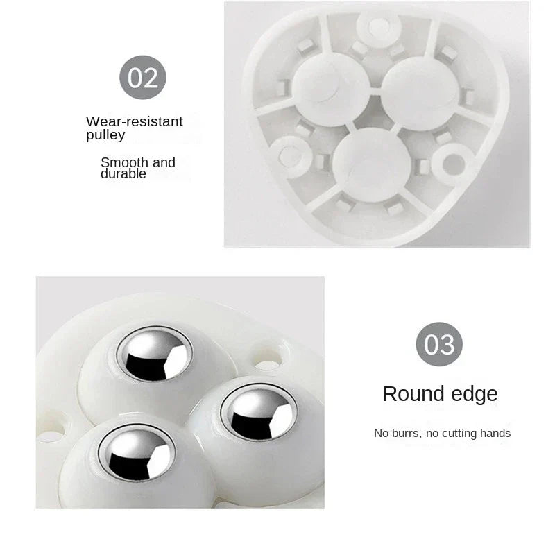 Hjemix | Selvklebende fullt svingbare møbelbevegelige hjul