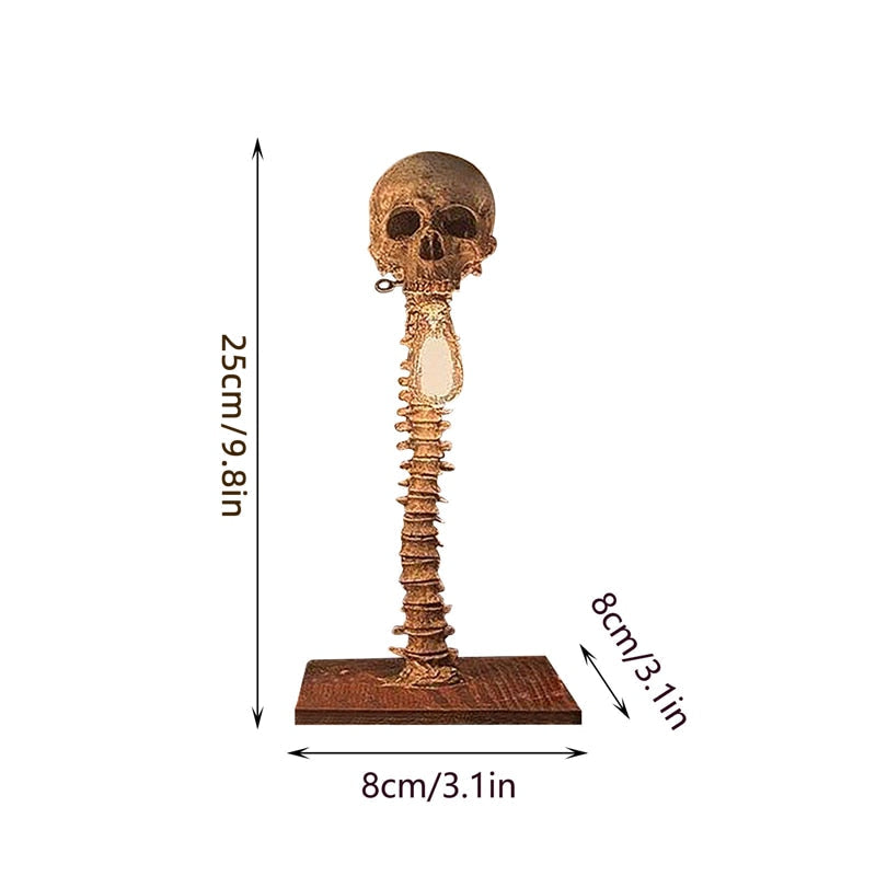 Hjemix | Horror Skull med Spine Lampe