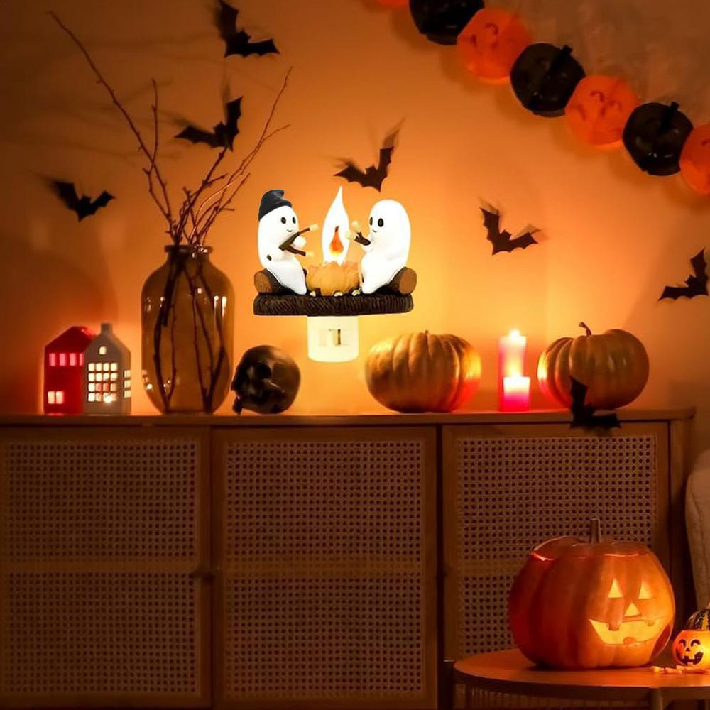 Hjemix | 👻 Spøkelseshbål med flakkende nattlys 🎃 ❤️🔥