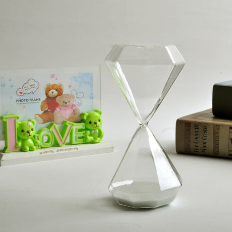 Hjemix | 5–60 Minutters diamant sandglass, sandglass, sandglass, barnegave, sandglass, hjemmeinnredning, tilgjengelig i flere fargealternativer