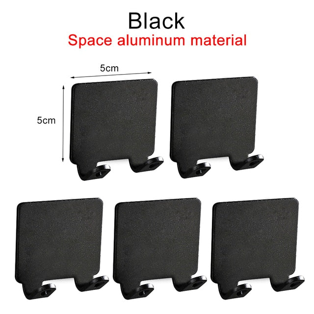 Hjemix | Punch-fri Razor Holder Oppbevaringskrok (1/2/3 Biter) - Veggmontert Barberhylle for Menn til Badet