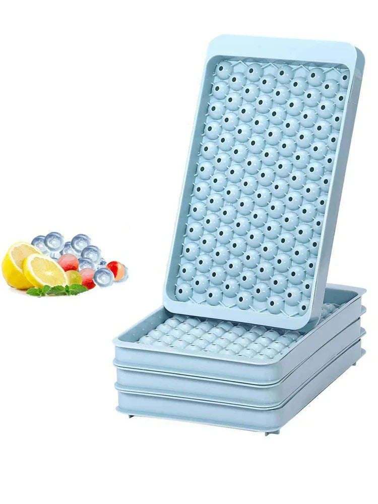 Hjemix | Mini-isterningskopp | 104 hull Rund isballform | Lite knust for å kjøle Bar Cocktail Whiskey drikke | Kaffe Juice kjøkkenverktøy