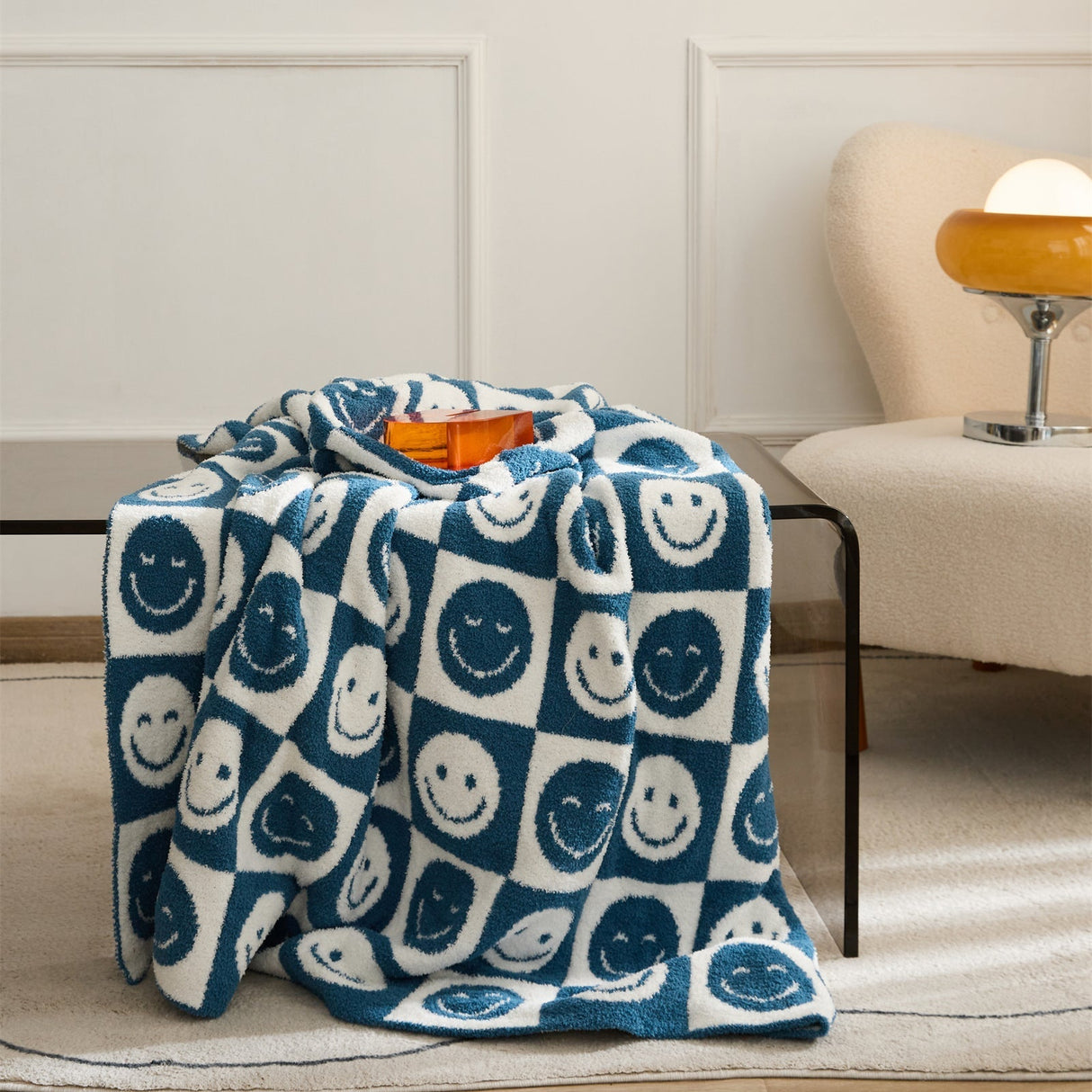 Hjemix | Smiley Rutet Teppe