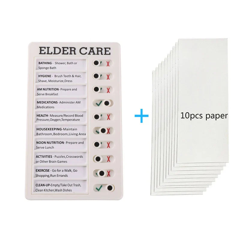 Hjemix | Gjenbrukbar My Chores Sjekkliste Dagsplanlegger - Barn Plast Memo Tavle for Oppgaveliste, Ansvar og Atferds-selvdisiplin