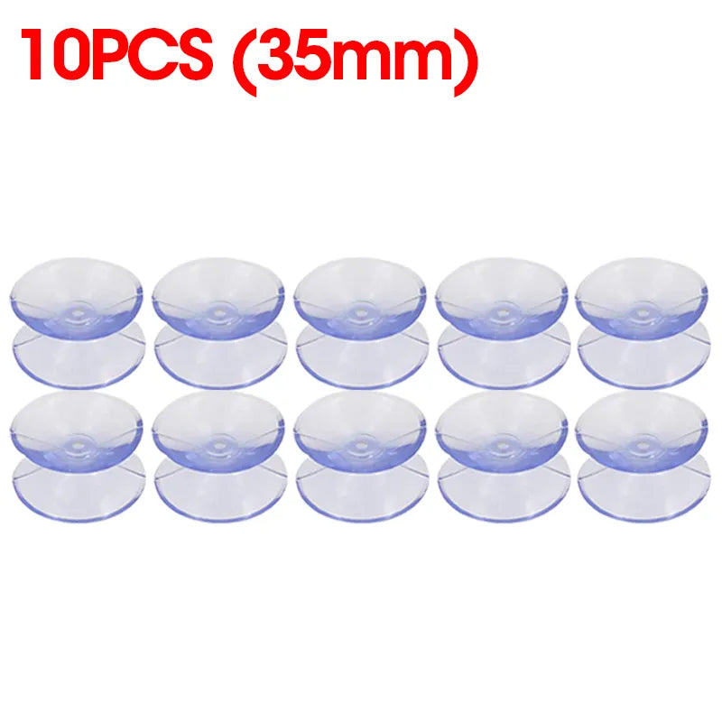 Hjemix | 5/20PCS Dobbelt-sidede plast sugekopper - Rutsjesikre klare vakuumsugere for glass, bilvinduer, bordplater, DIY såpeholder