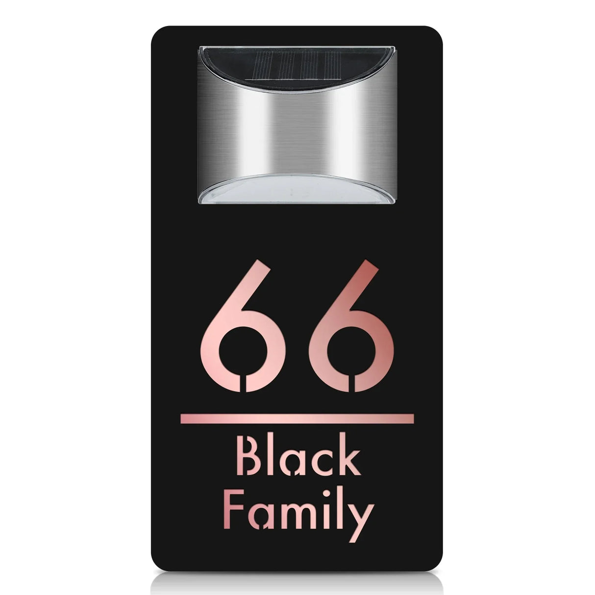 Hjemix | Tall - Tilpasset Husnummer Utendørs LED Solenergi